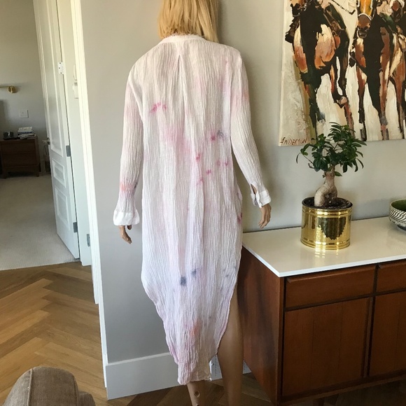 Free People Tie-Dye Button-Up Midi Dress - Picture 4 of 11